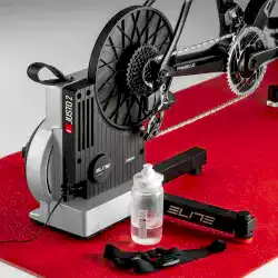 ELITE JUSTO2 INTERACTIVE HOMETRAINER+TRAVEL BLOCK+SHIMANO 11-34 12V RUBLE - 12