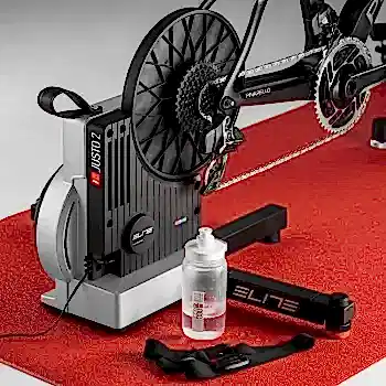 ELITE JUSTO2 INTERACTIVE HOMETRAINER+TRAVEL BLOCK+SHIMANO 11-34 12V RUBLE - 12